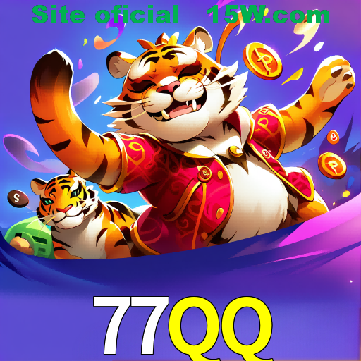 Imagem promocional da 77QQ mostrando a plataforma e suas vantagens